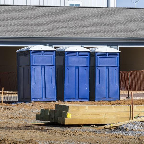 construction site porta potties offers weekly cleaning and maintenance services for all of our portable restrooms on job sites